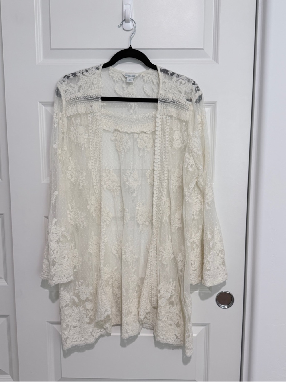 Sundance bohemian lace open-front dusters cardigan Size XL